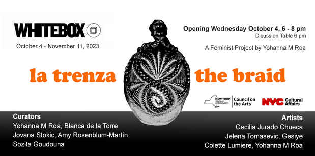 poster for “la trenza – the braid” Exhibition