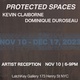 poster for Dominique Duroseau and Kevin Claiborne “Protected Spaces”