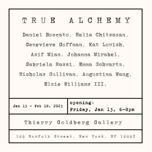 poster for “True Alchemy” Exhibition