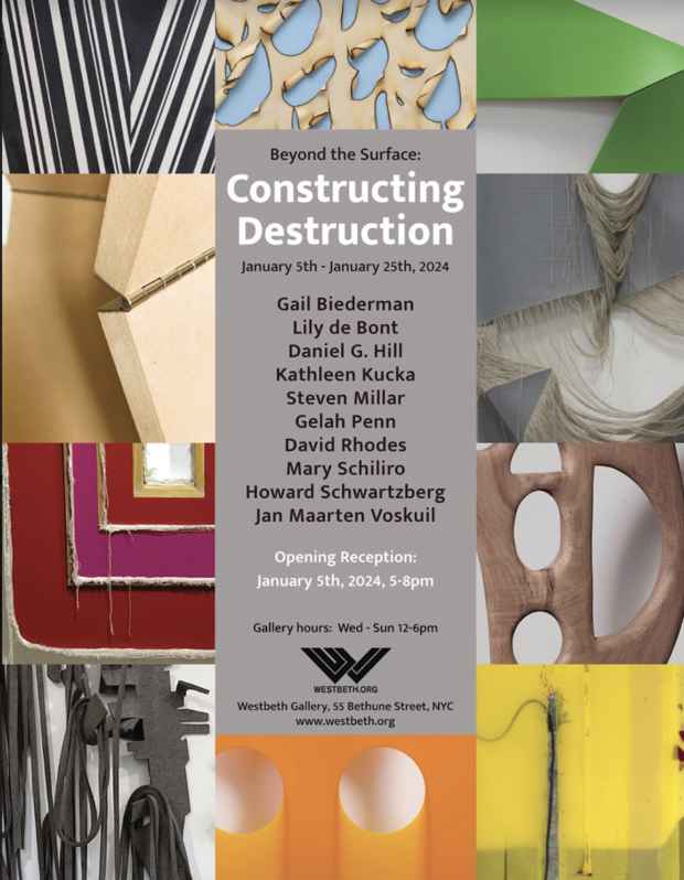 poster for “Beyond the Surface: Constructing Destruction” Exhibition