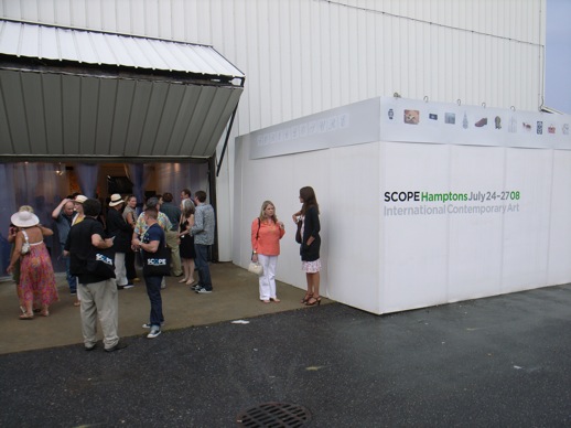 Entrance to the SCOPE Hamptons venue, the 25 thousand-square-foot East Hampton Studios.