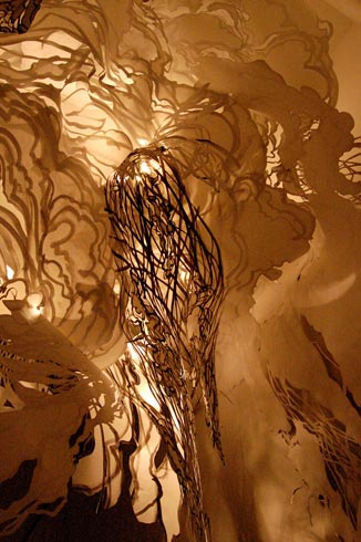 One of Mia Pearlman's intricate paper cutouts. Photo © 2008 Teri Duerr.