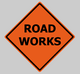 poster for "Road Works" Exhibition