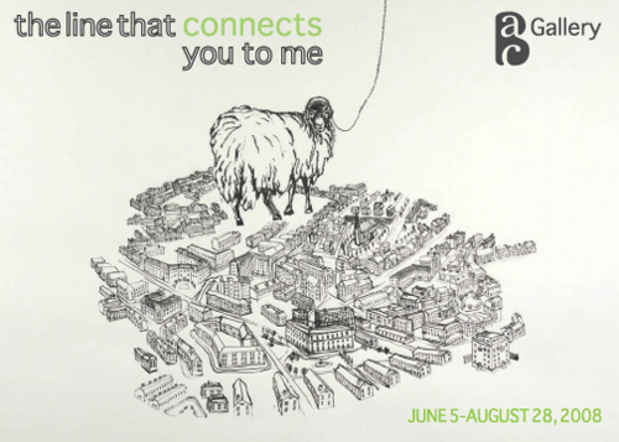 poster for "The Line That Connects You to Me" Exhibition