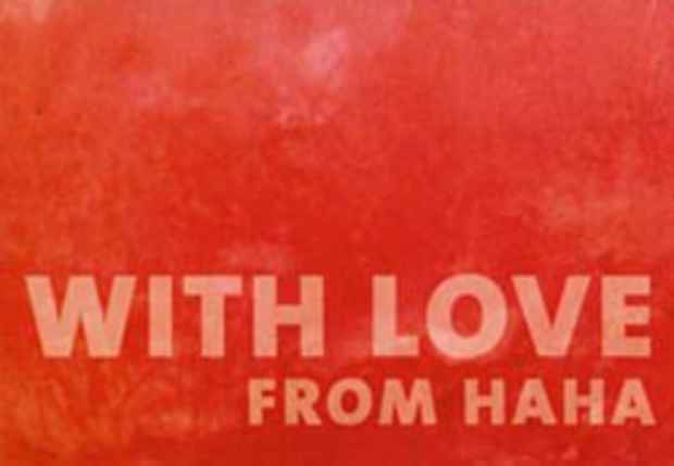 poster for "With Love From Haha: Essays and Notes on a Collective Practice" Book Launch