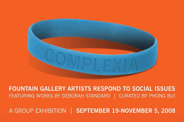 poster for "Complexia: Fountain Gallery Artists Respond to Social Issues" Exhibition