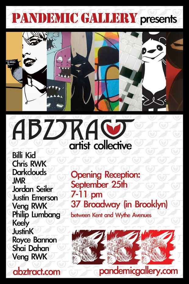 poster for ''Abzstract Artist Collective" Exhibition