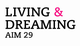 poster for "Living and Dreaming" Exhibition