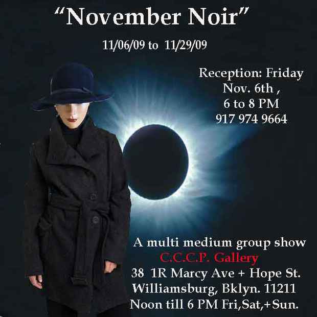 poster for "November Noir" Exhibition 