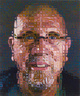 poster for "Chuck Close: Paintings and Tapestries, 2005-2009" Exhibition