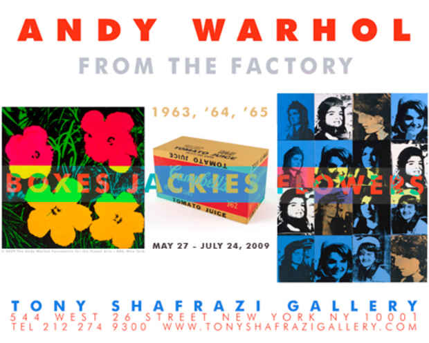 poster for Andy Warhol "From the Factory"