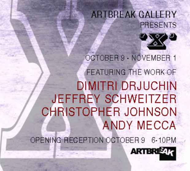 poster for "X" Exhibition