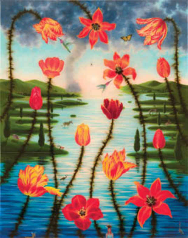 poster for L.C. Armstrong "Flowerscapes"