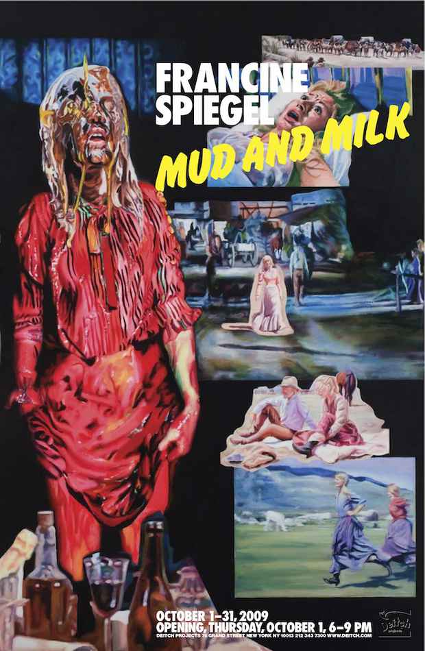 poster for Francine Spiegel "Mud and Milk"
