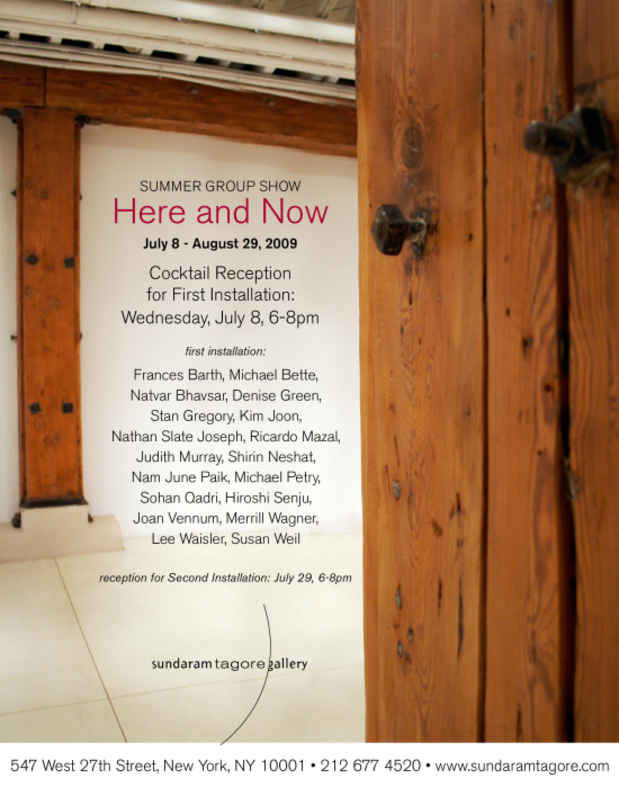poster for "Here & Now" Group Exhibition