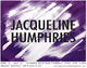 poster for Jacqueline Humphries Exhibition