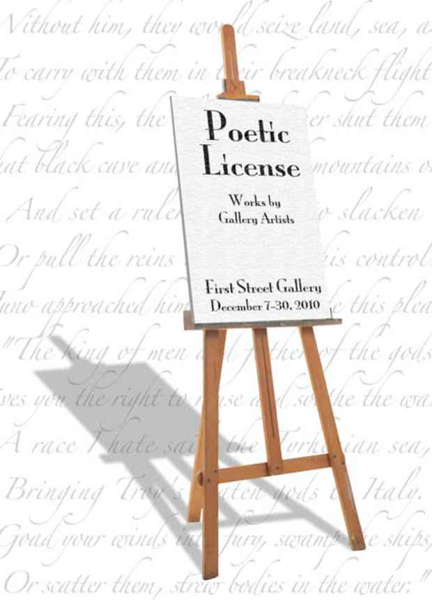 poster for "Poetic License" Exhibition