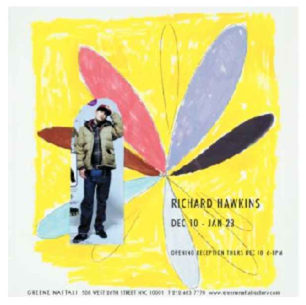 poster for Richard Hawkins Exhibition