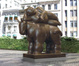 poster for Fernando Botero "Monumental Sculpture"