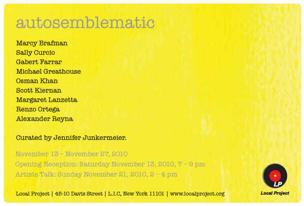 poster for "Autosemblematic" Exhibition