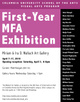 poster for "Columbia University School of the Arts 2010 First-year MFA" Exhibition