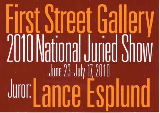 poster for "2010 National Juried" Show