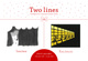 poster for "Two Lines" Exhibition