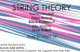 poster for "String Theory" Exhibition