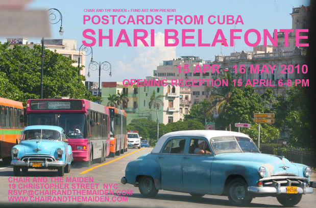 poster for Shari Belafonte "Postcards From Cuba"