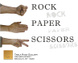 poster for "Rock Paper Scissors" Exhibition
