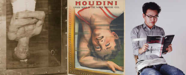 poster for Harry Houdini "Art and Magic"