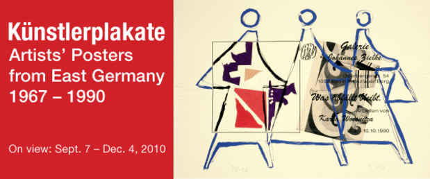 poster for "Künstlerplakate: Artists’ Posters from East Germany, 1967–1990" Exhibition