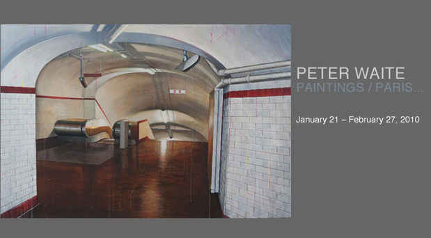 poster for Peter Waite "Paintings/Paris..."