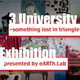 poster for "3University Exhibition~something lost in triangle~"