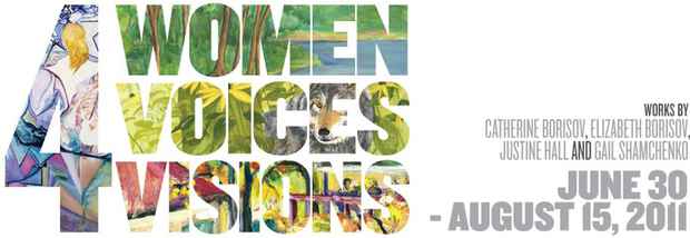poster for "4 Women 4 Voices 4 Visions" Exhibition