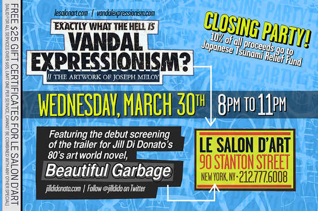 poster for Joseph Meloy "Exactly what the hell is Vandal Expressionism?"