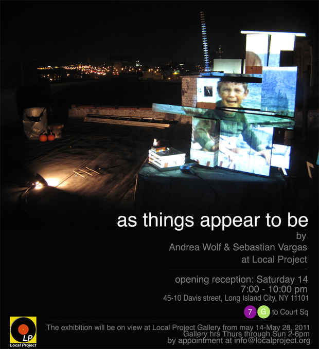 poster for Andrea Wolf and Sebastian Vargas "As Things Appear to Be"