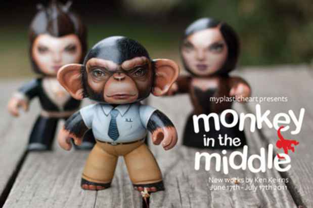 poster for Ken Keirns "Monkey in the Middle"