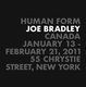 poster for Joe Bradley "Human Form"