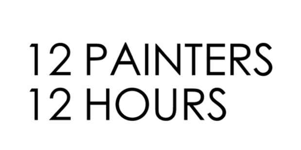 poster for "12 Painters 12 Hours" Event