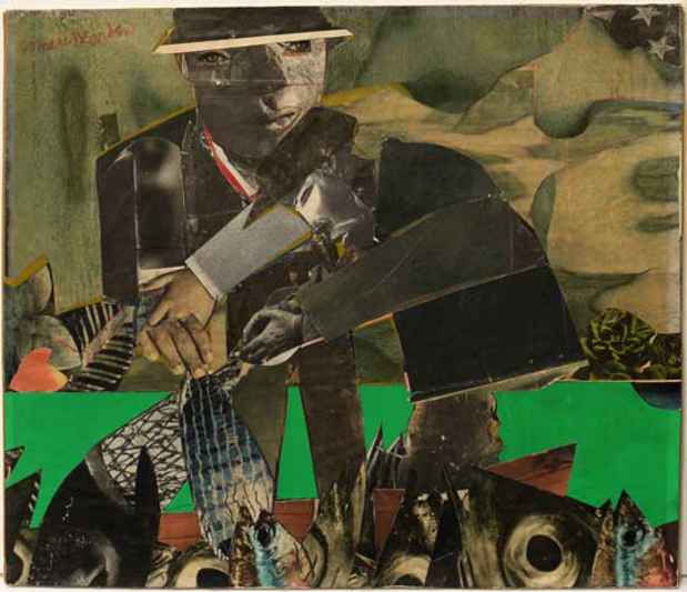 poster for Romare Bearden and Norman Lewis "Five Works from the Collection of Albert Murray"