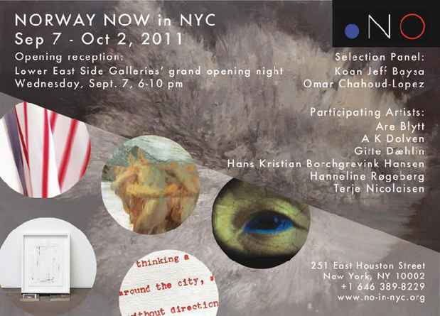 poster for "Norway Now in NYC" Exhibition