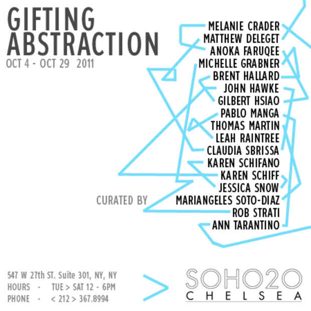 poster for "Gifting Abstraction" Exhibition