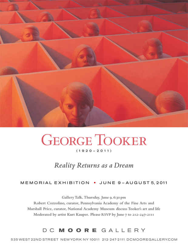 poster for George Tooker "Reality Returns as a Dream"