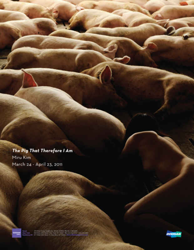 poster for Miru Kim "The Pig That Therefore I Am"