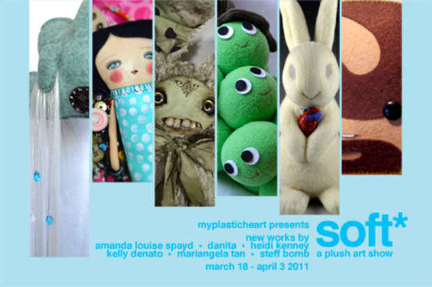 poster for "Soft: A Plush Art Show" Exhibition