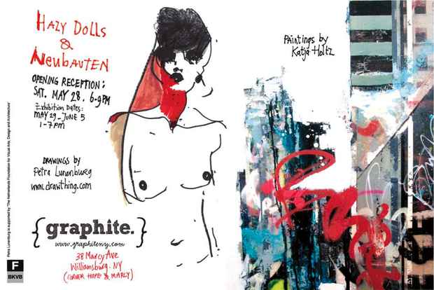 poster for "Hazy Dolls & Neubauten" Exhibition