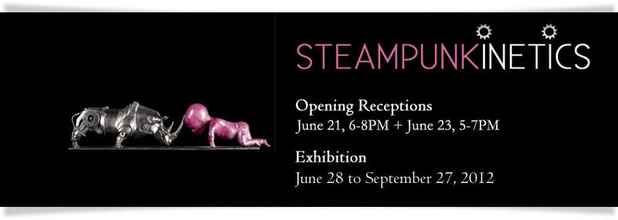 poster for "Steampunkinetics" Exhibition