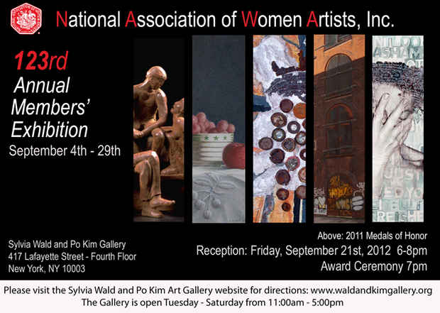 poster for "The National Association of Women Artists, Inc. 123 Annual Member's" Exhibition