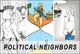 poster for Rius, Feggo, El Fisgón "Political Neighbors"